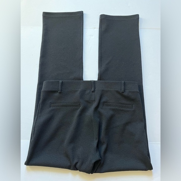 Betabrand Dress Straight Leg Yoga Work Pants Textured Black size Medium P - Picture 2 of 10